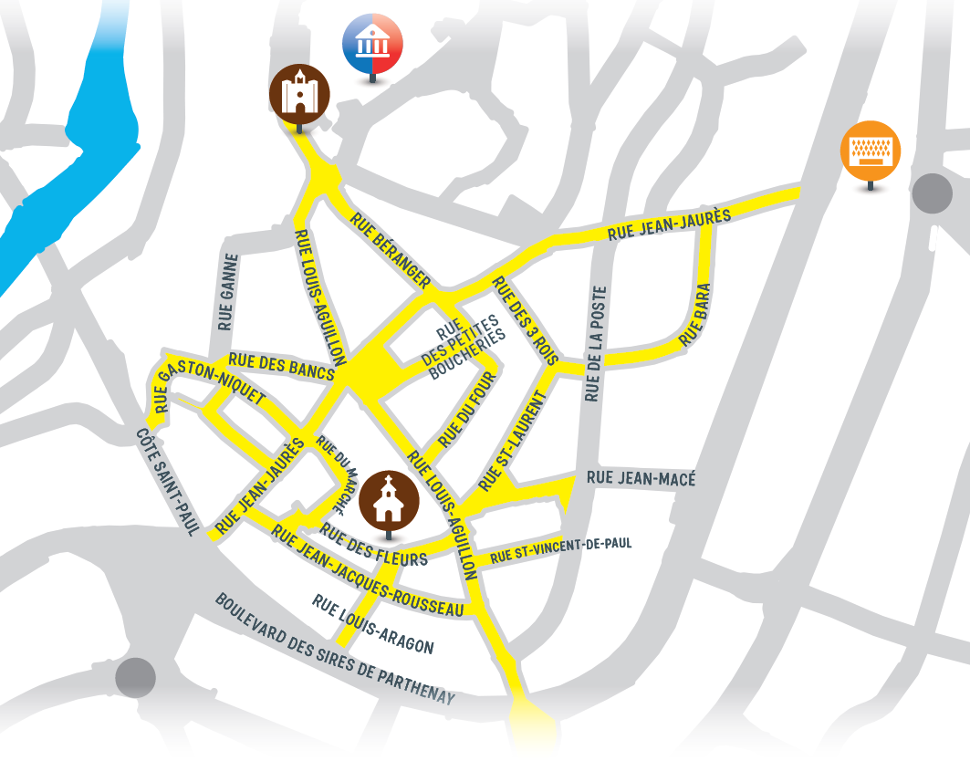 Parthenay expérimente le double-sens cyclable - Ville de Parthenay