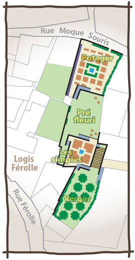 Plan du Jardin Férolle - Agrandir l'image (fenêtre modale)