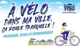 campagne d’affichage : « A Vélo dans ma ville, ça roule tranquille ! » - Agrandir l'image (fenêtre modale)